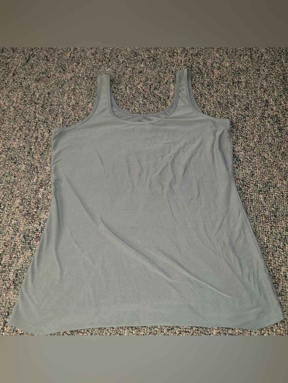 No Boundaries Light Gray Scoop Neck Tank Top